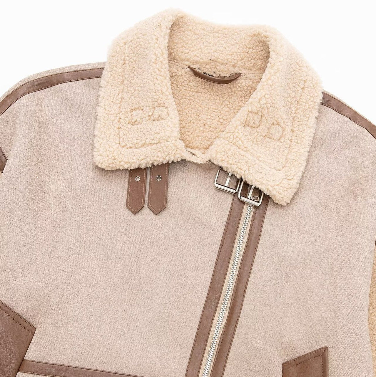 Stitching Lapel Long-sleeved Jacket