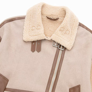 Stitching Lapel Long-sleeved Jacket
