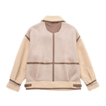Stitching Lapel Long-sleeved Jacket