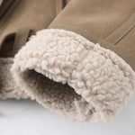 Winter Suede Fur Jacket Motorcycle